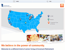 Tablet Screenshot of covenantretirement.org